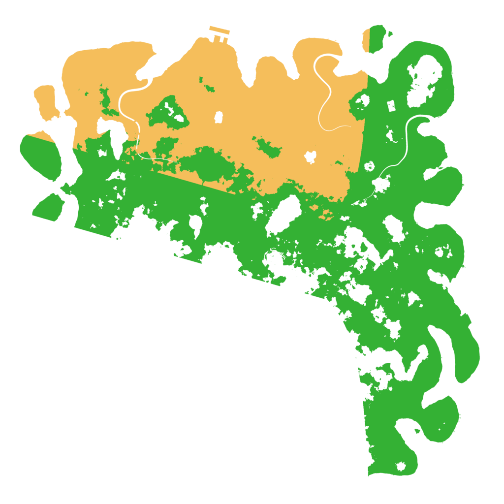 Biome Rust Map: Procedural Map, Size: 5000, Seed: 795420517