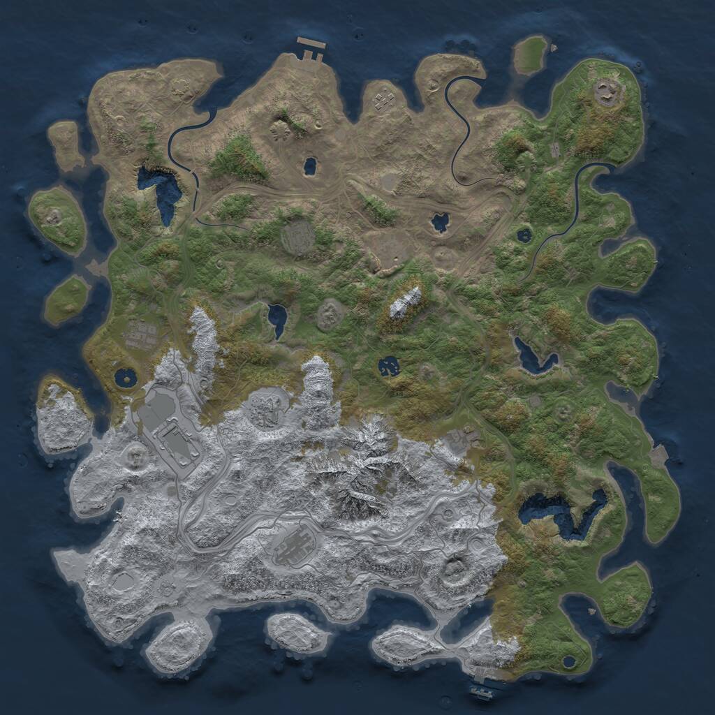 Procedural Map :: Rust Map :: Just-Wiped