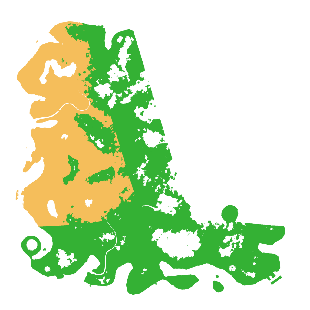 Biome Rust Map: Procedural Map, Size: 5000, Seed: 11345