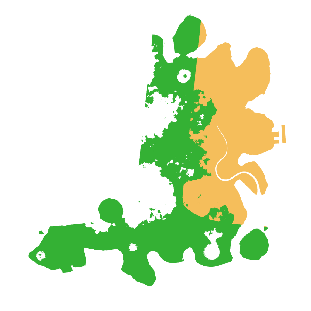 Biome Rust Map: Procedural Map, Size: 3500, Seed: 737258743