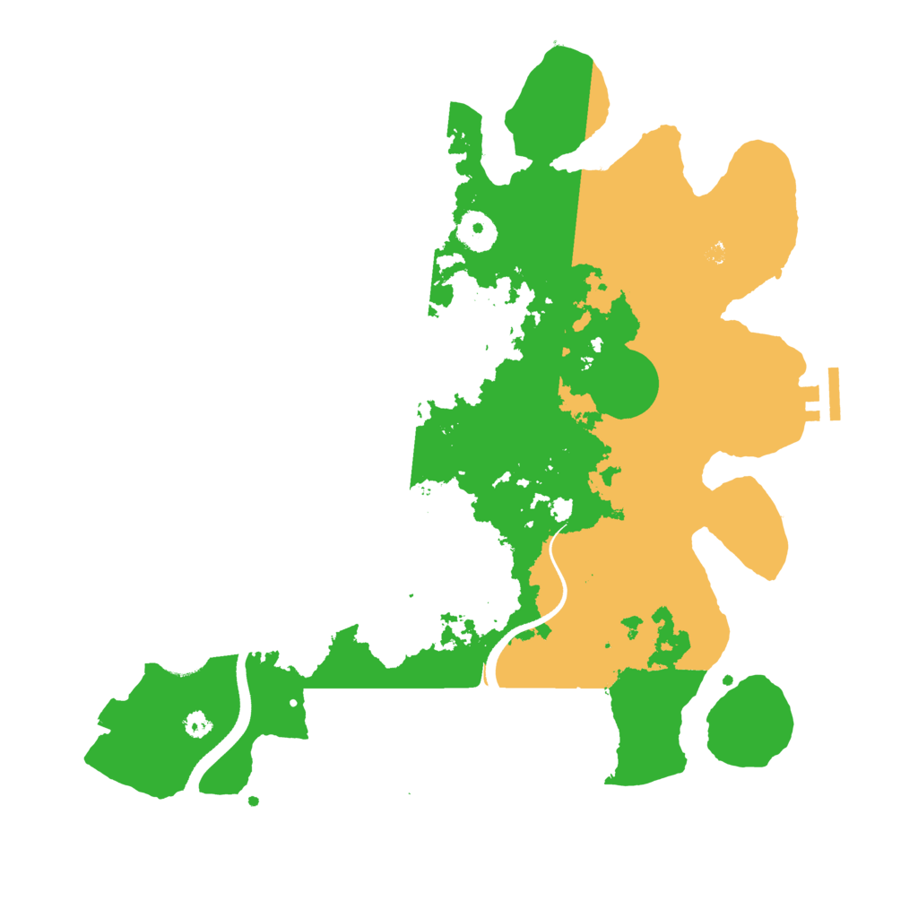 Biome Rust Map: Procedural Map, Size: 3500, Seed: 737258743