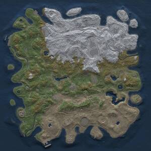 Thumbnail Rust Map: Procedural Map, Size: 4800, Seed: 1429342527, 17 Monuments