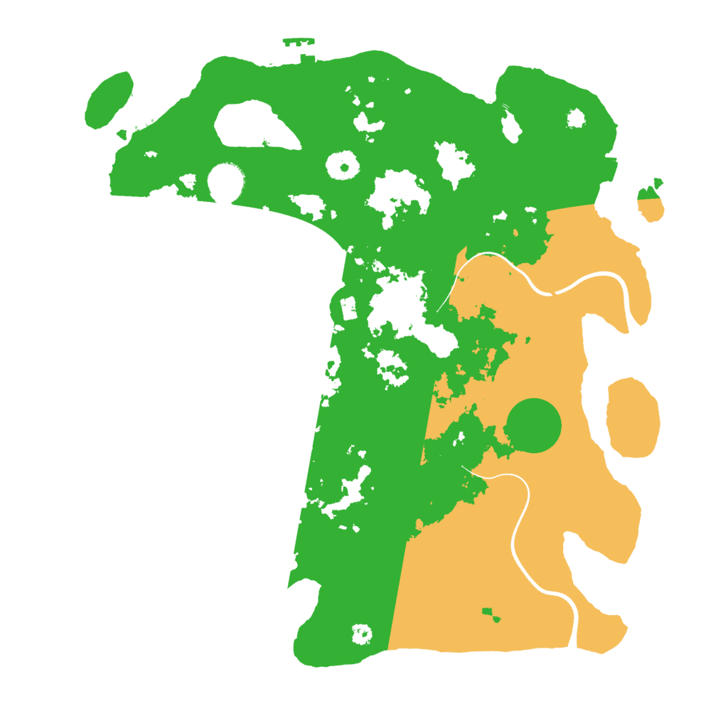 Biome Rust Map: Procedural Map, Size: 3500, Seed: 695032371