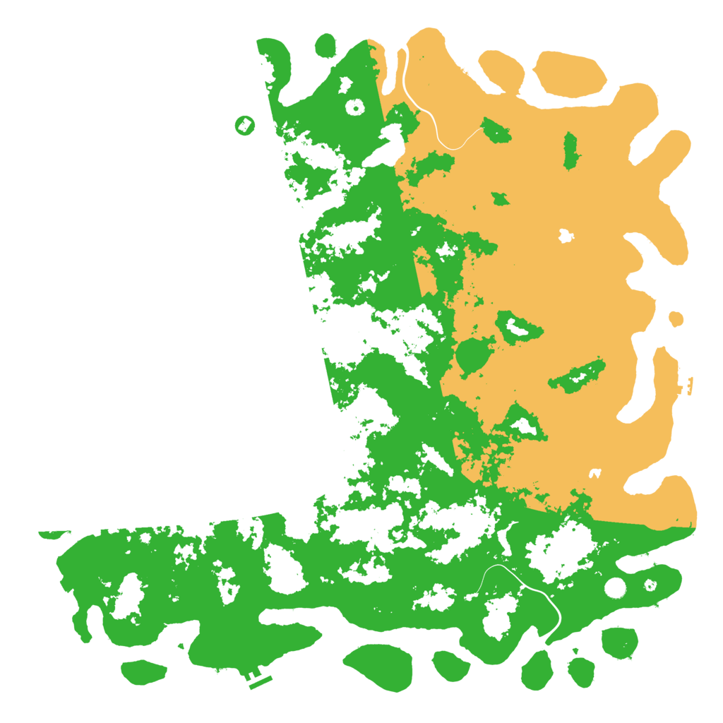 Biome Rust Map: Procedural Map, Size: 6000, Seed: 4718