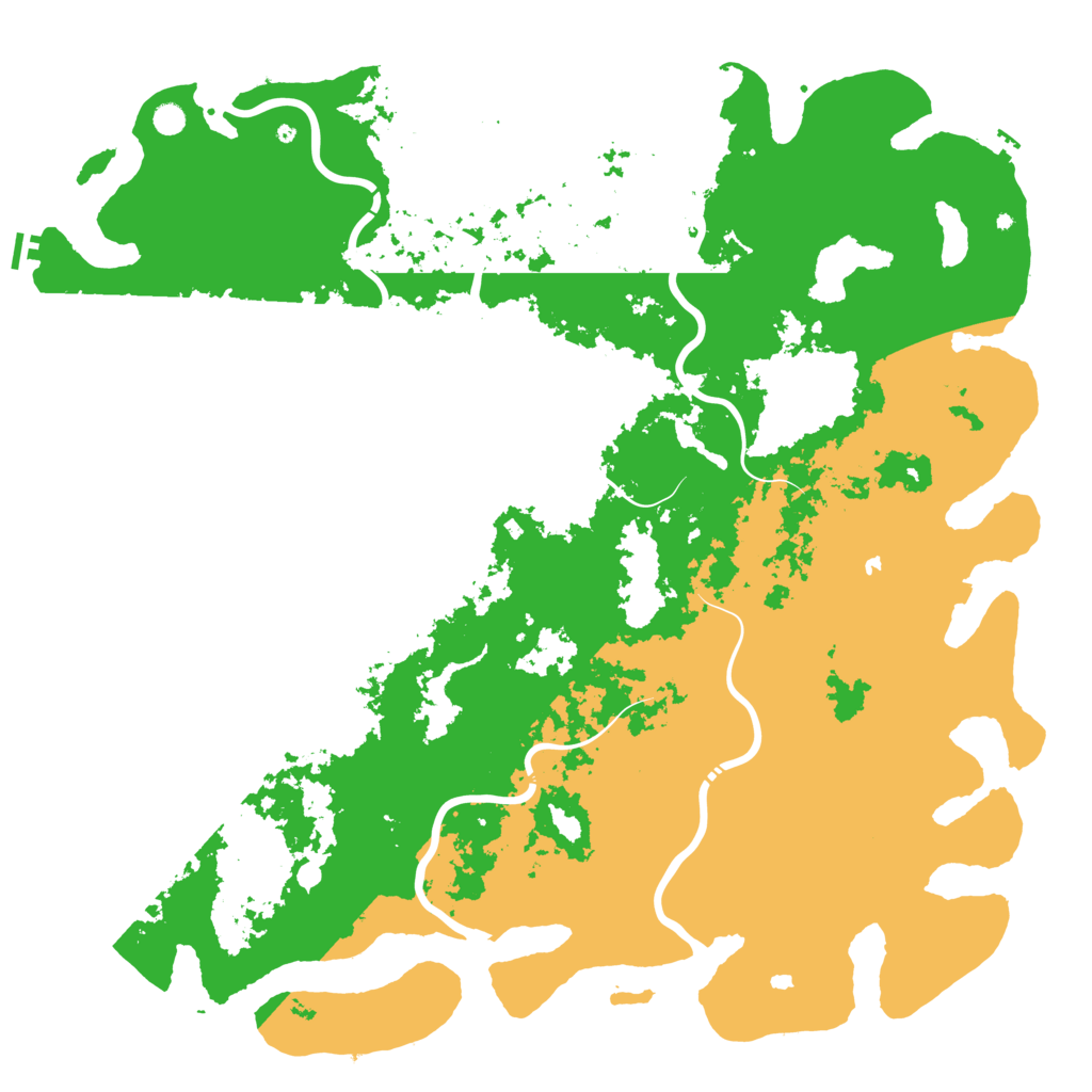 Biome Rust Map: Procedural Map, Size: 6000, Seed: 1869576