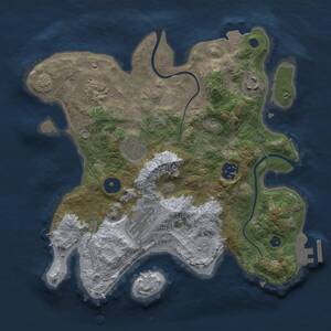 Thumbnail Rust Map: Procedural Map, Size: 3000, Seed: 1786862595, 10 Monuments