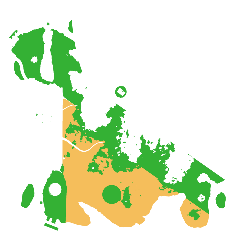 Biome Rust Map: Procedural Map, Size: 3500, Seed: 429314037