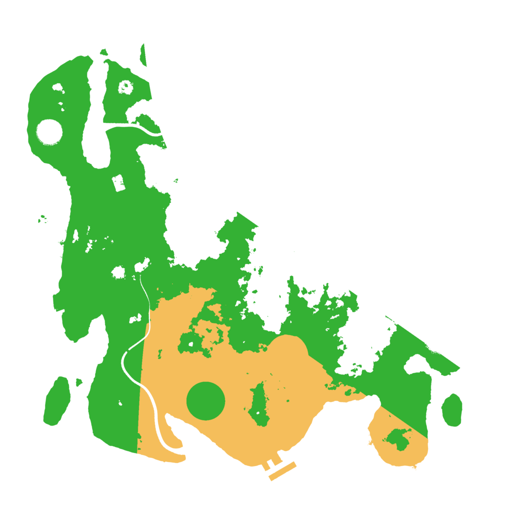 Biome Rust Map: Procedural Map, Size: 3500, Seed: 429314037