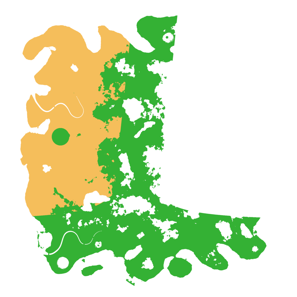 Biome Rust Map: Procedural Map, Size: 4500, Seed: 1374553415
