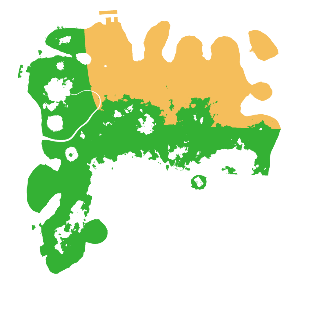 Biome Rust Map: Procedural Map, Size: 3500, Seed: 321549384