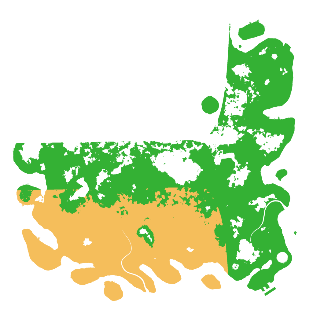 Biome Rust Map: Procedural Map, Size: 5000, Seed: 88224646