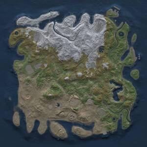 Thumbnail Rust Map: Procedural Map, Size: 4250, Seed: 980451749, 17 Monuments