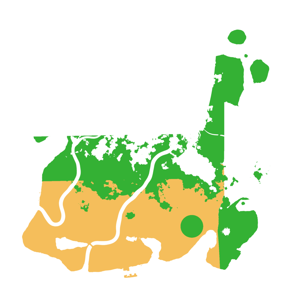 Biome Rust Map: Procedural Map, Size: 3500, Seed: 305830666