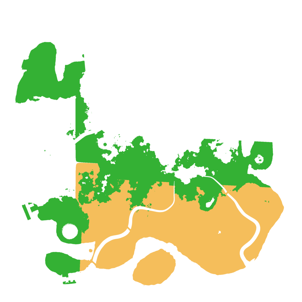 Biome Rust Map: Procedural Map, Size: 3500, Seed: 558479693
