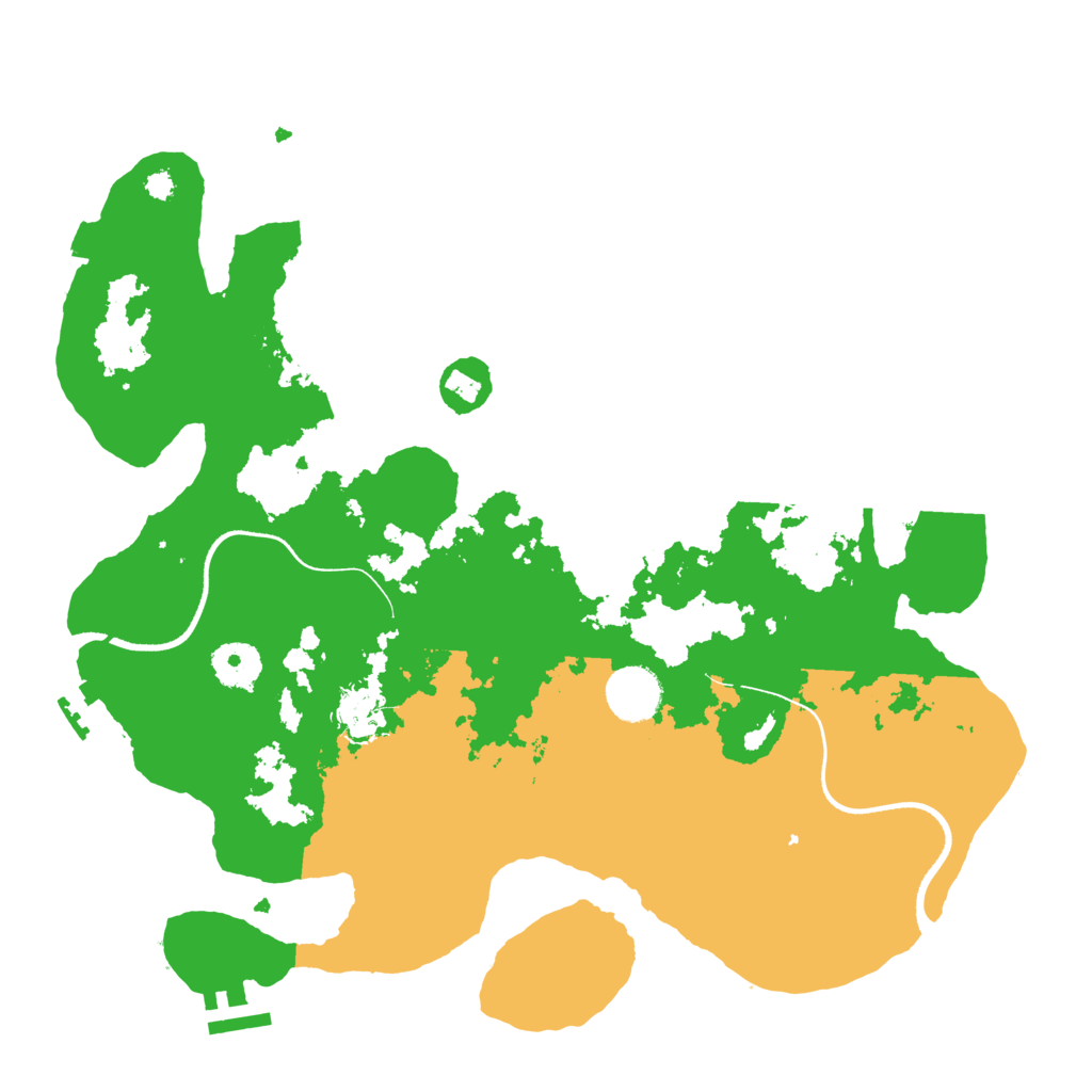 Biome Rust Map: Procedural Map, Size: 3500, Seed: 558479693