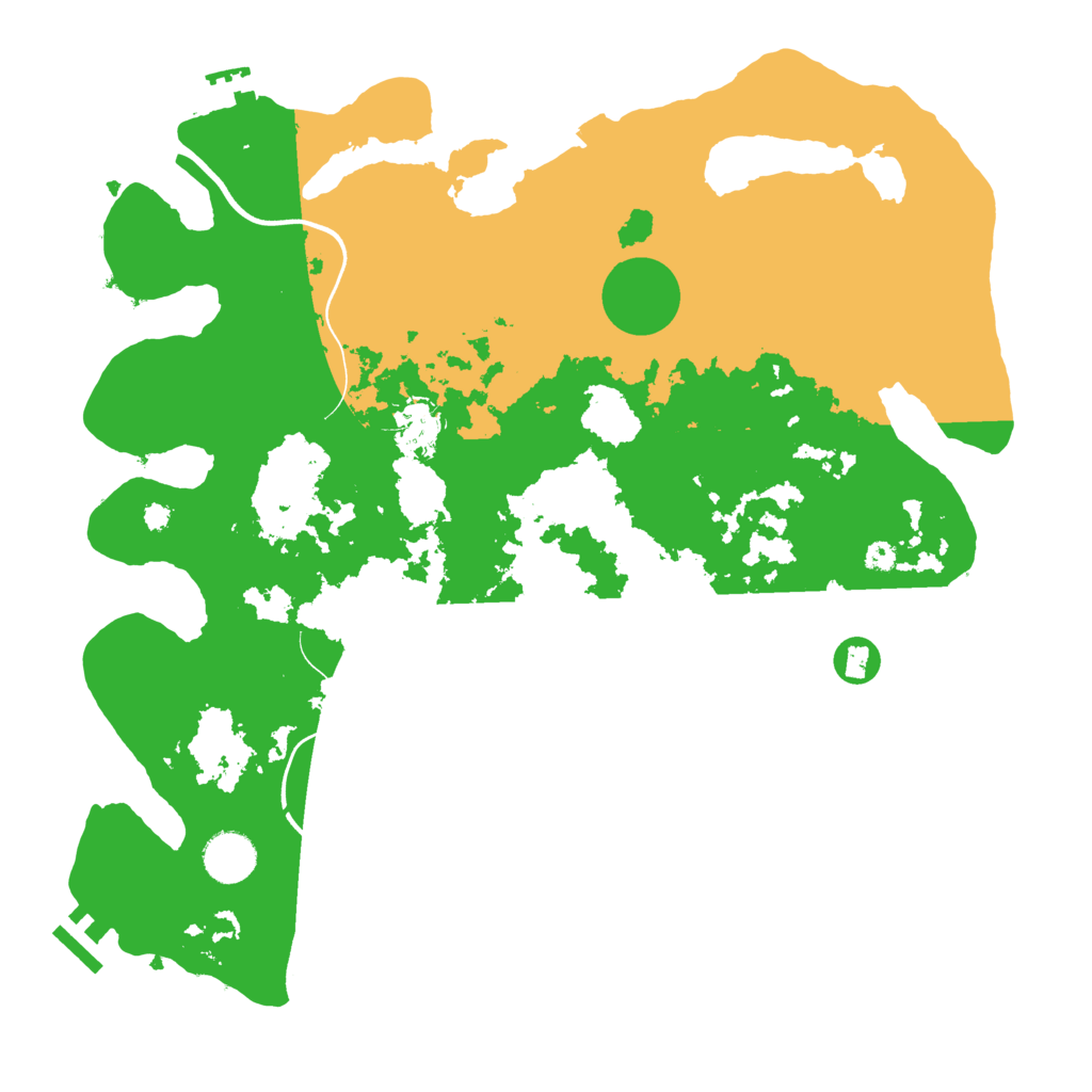 Biome Rust Map: Procedural Map, Size: 3700, Seed: 1942810680