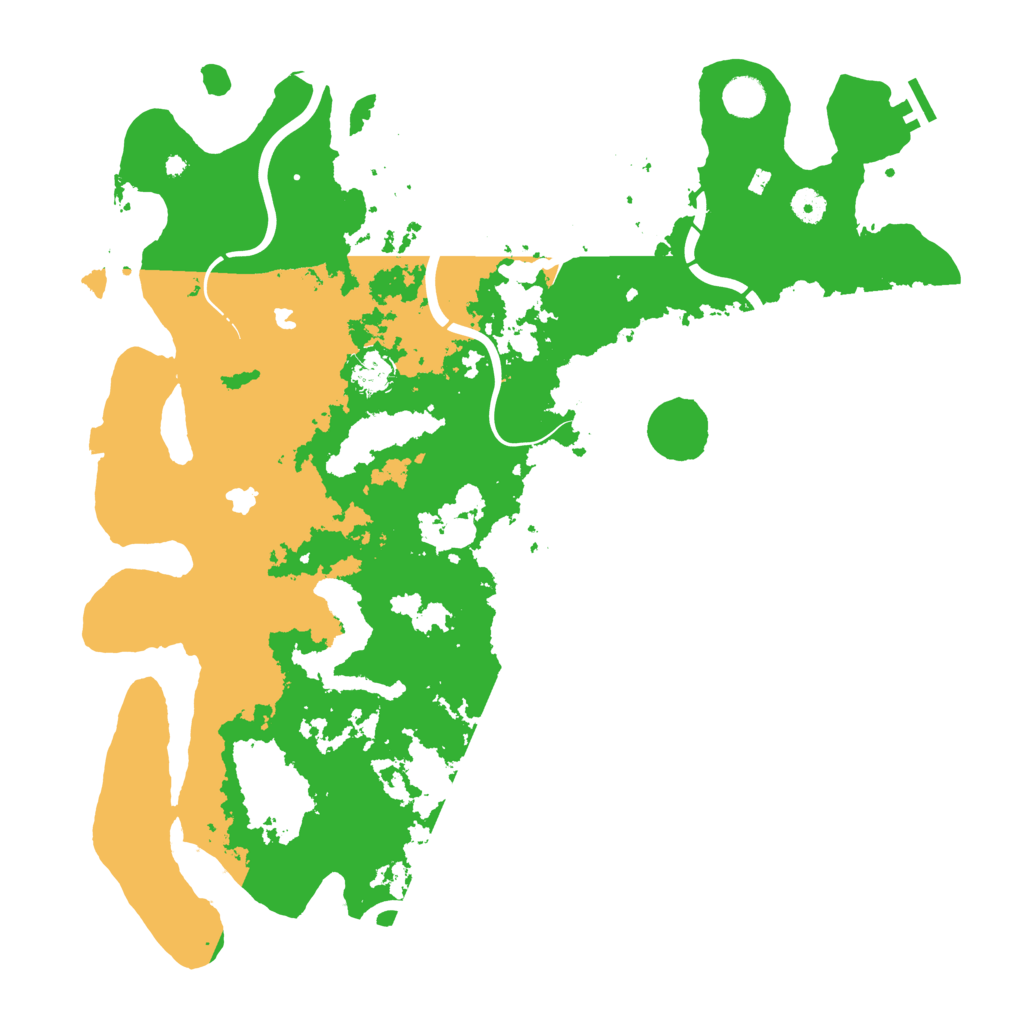 Biome Rust Map: Procedural Map, Size: 4500, Seed: 95436832