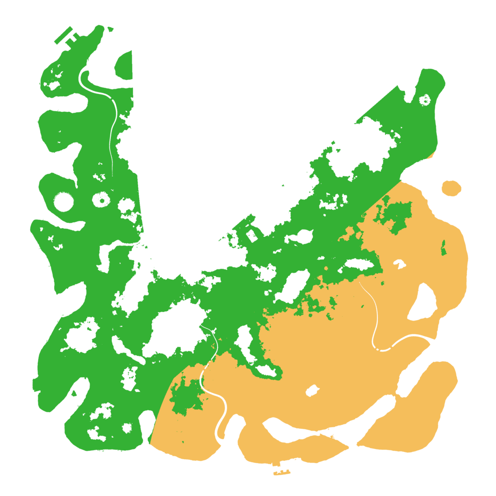 Biome Rust Map: Procedural Map, Size: 4500, Seed: 1774537776