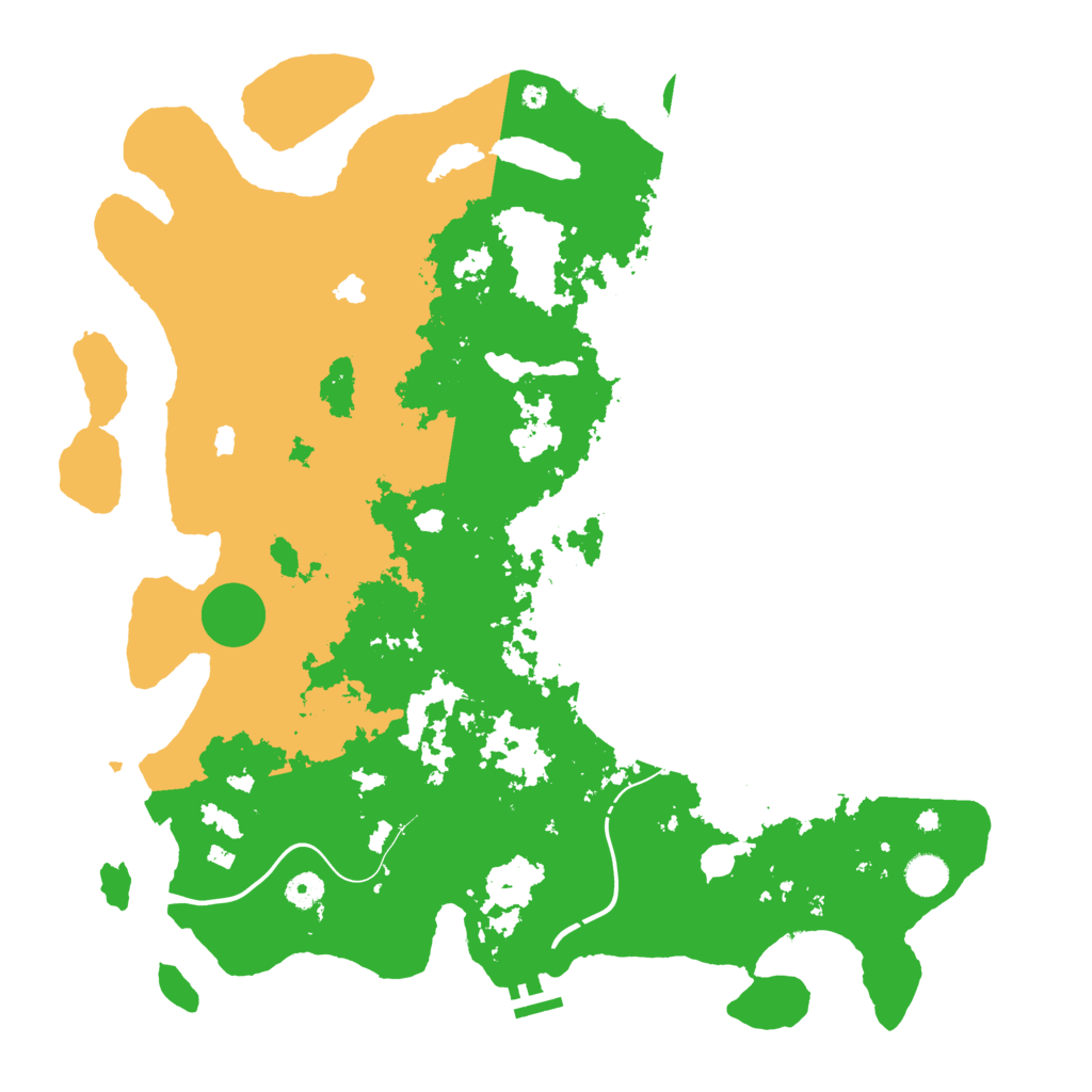 Biome Rust Map: Procedural Map, Size: 4500, Seed: 57544