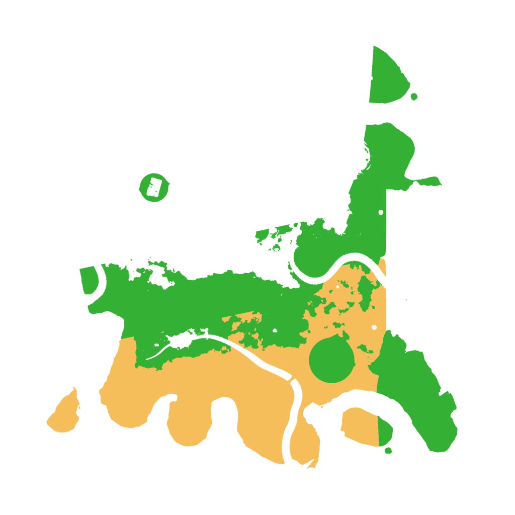 Biome Rust Map: Procedural Map, Size: 3000, Seed: 9554597