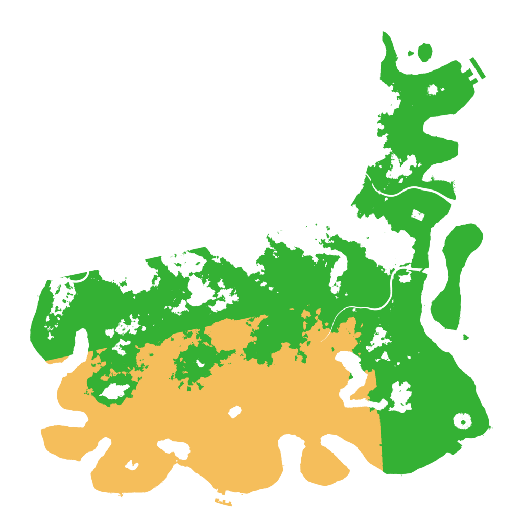 Biome Rust Map: Procedural Map, Size: 4500, Seed: 372162461
