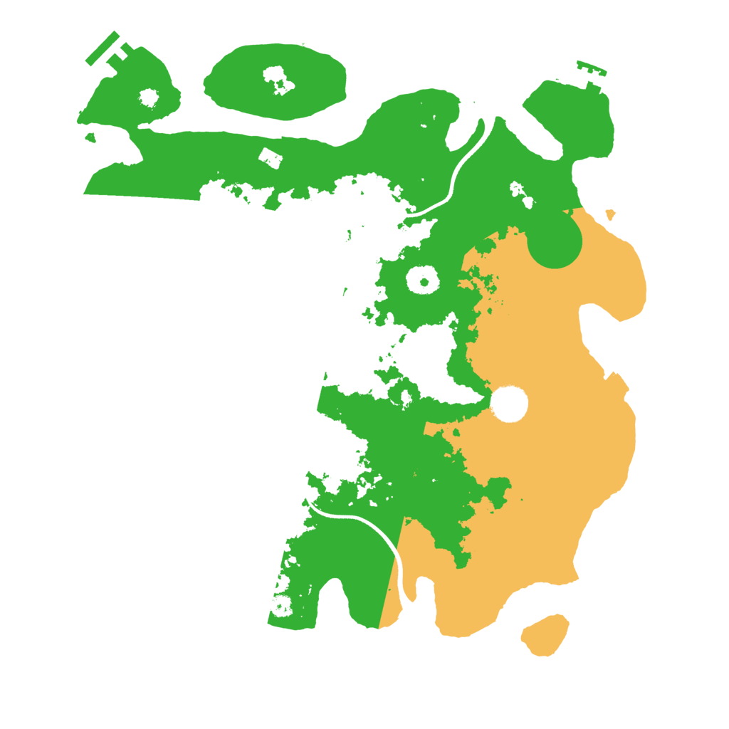 Biome Rust Map: Procedural Map, Size: 3500, Seed: 1991984124