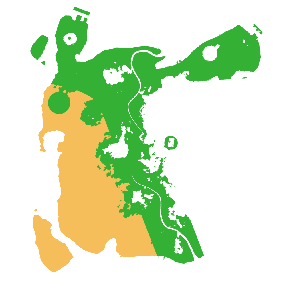 Biome Rust Map: Procedural Map, Size: 3500, Seed: 508744485