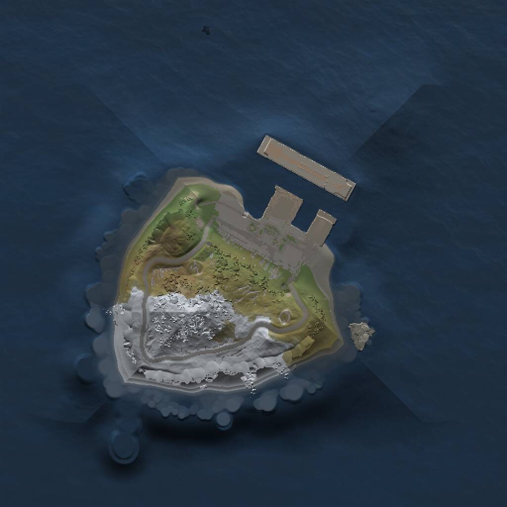 Rust Map: Procedural Map, Size: 1000, Seed: 314600892, 2 Monuments