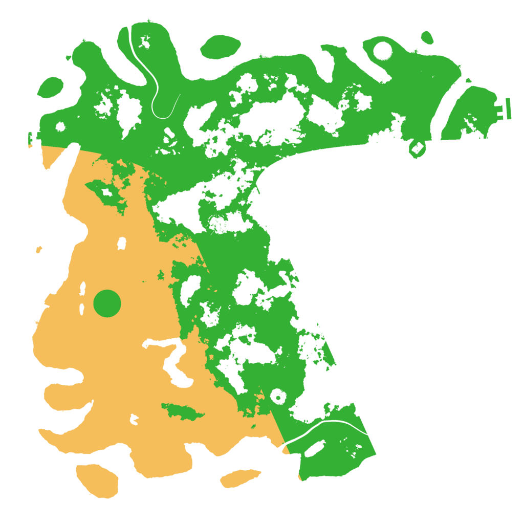 Biome Rust Map: Procedural Map, Size: 5000, Seed: 273024811