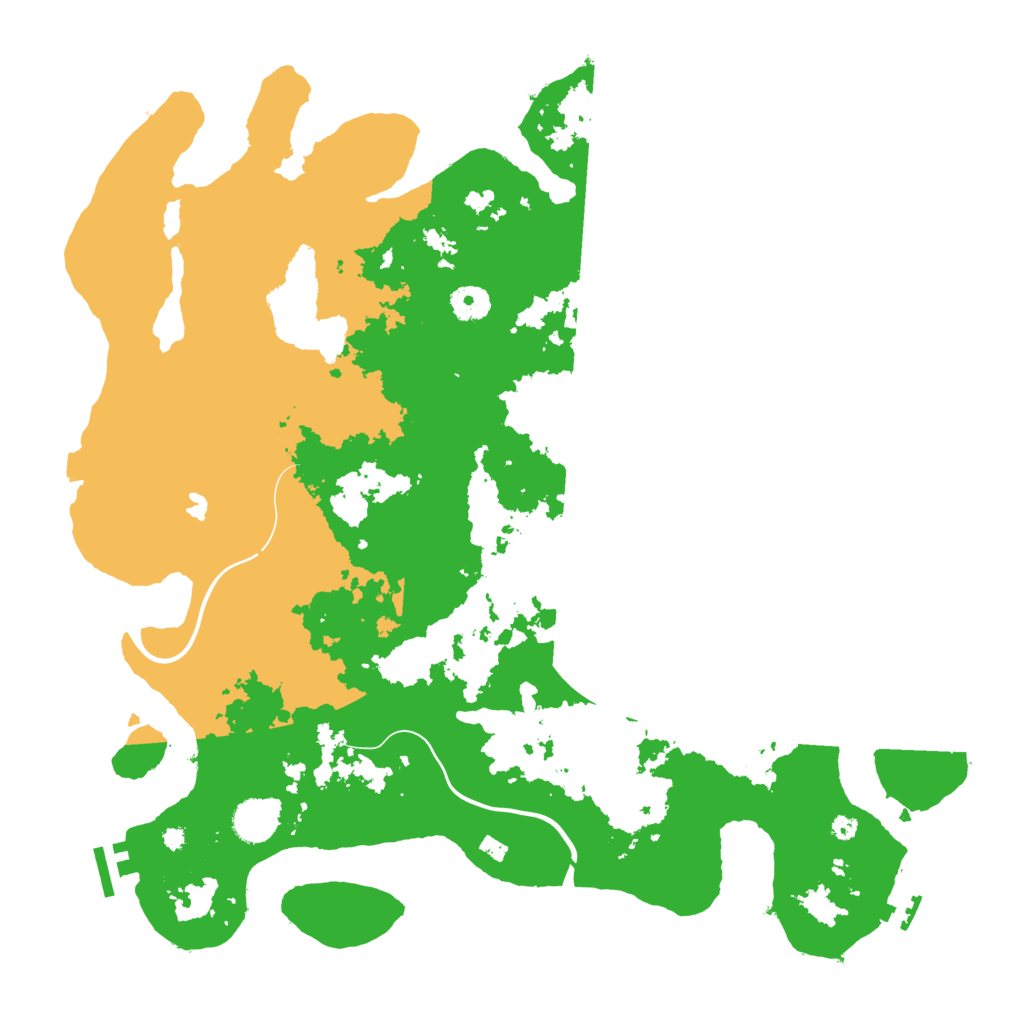 Biome Rust Map: Procedural Map, Size: 4100, Seed: 1102456888