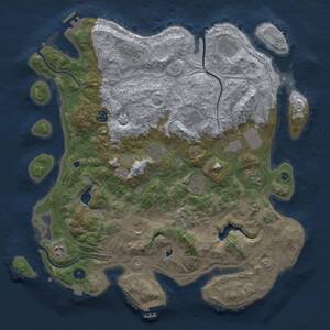 Thumbnail Rust Map: Procedural Map, Size: 4250, Seed: 1504523105, 17 Monuments