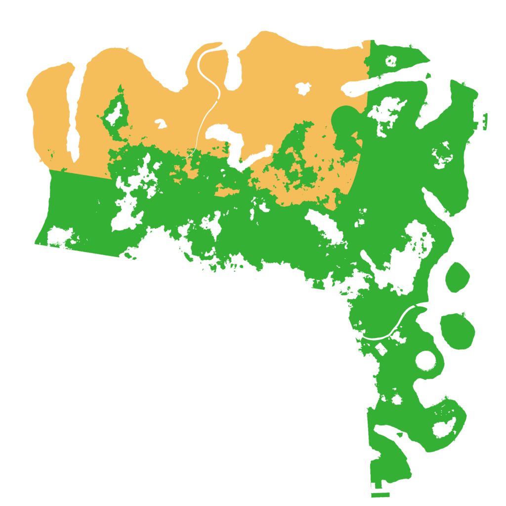 Biome Rust Map: Procedural Map, Size: 4500, Seed: 118237825