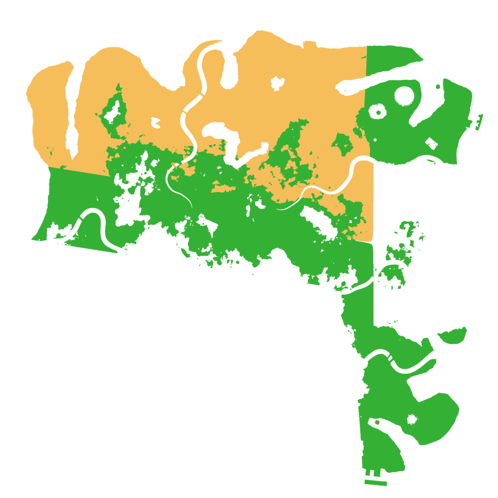Biome Rust Map: Procedural Map, Size: 4500, Seed: 118237825