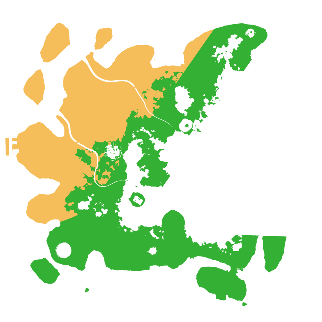 Biome Rust Map: Procedural Map, Size: 3700, Seed: 608078994