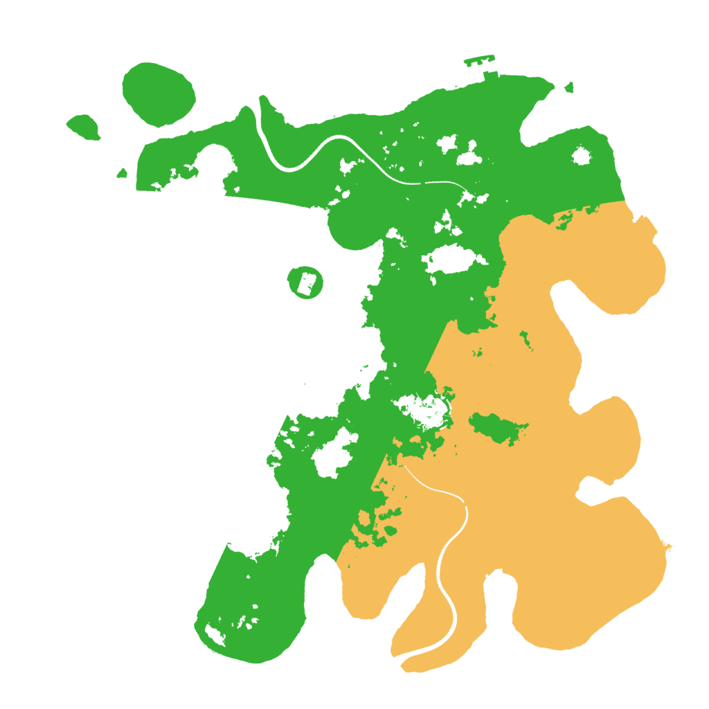 Biome Rust Map: Procedural Map, Size: 3500, Seed: 932961114