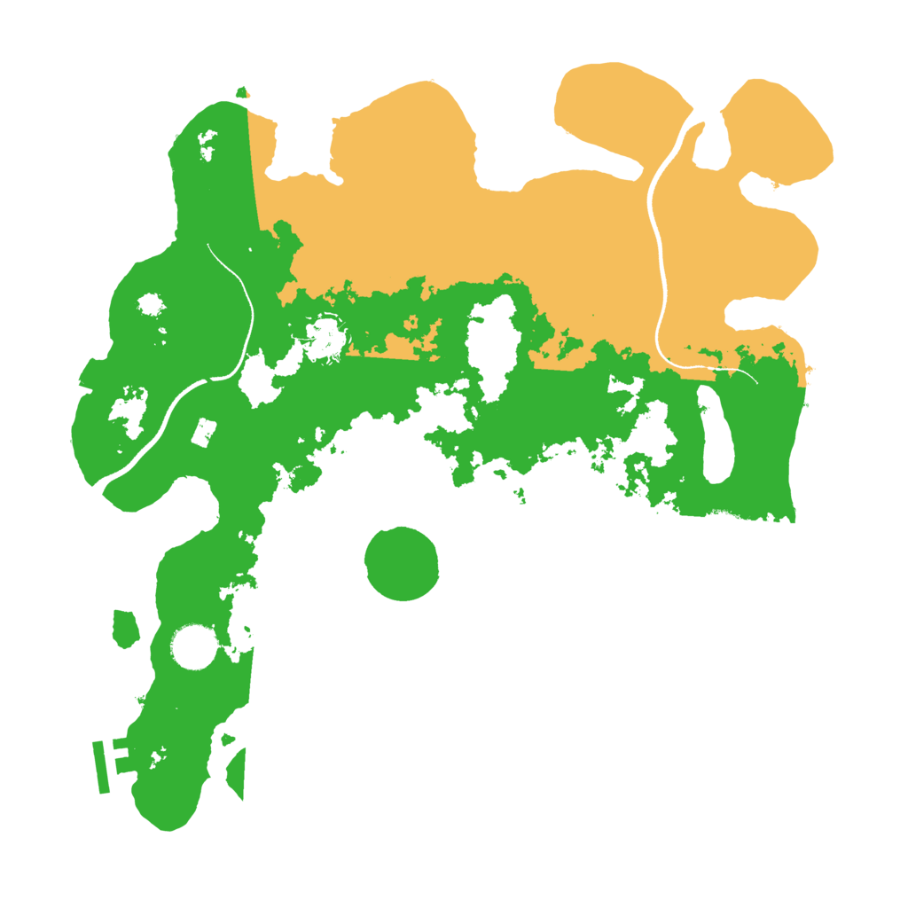 Biome Rust Map: Procedural Map, Size: 3500, Seed: 529215871