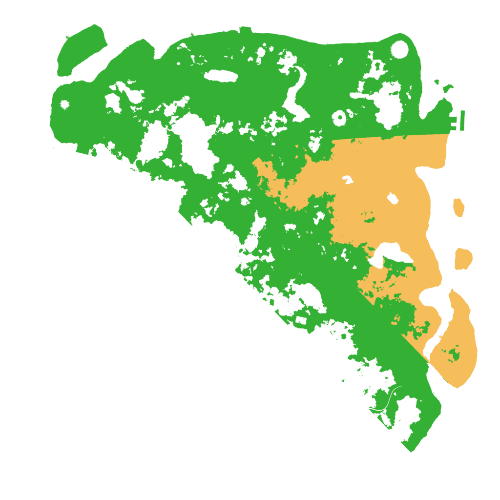 Biome Rust Map: Procedural Map, Size: 5000, Seed: 465435643