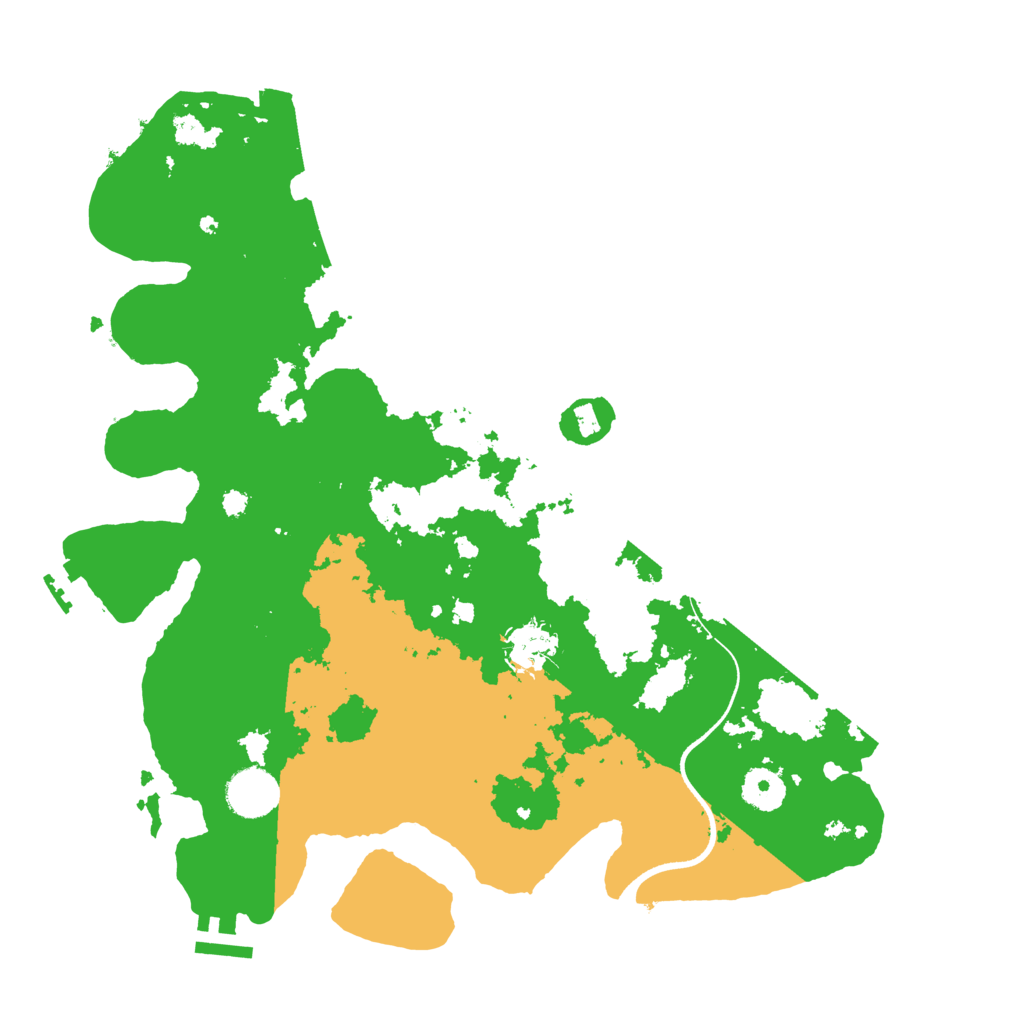Biome Rust Map: Procedural Map, Size: 3600, Seed: 105654302