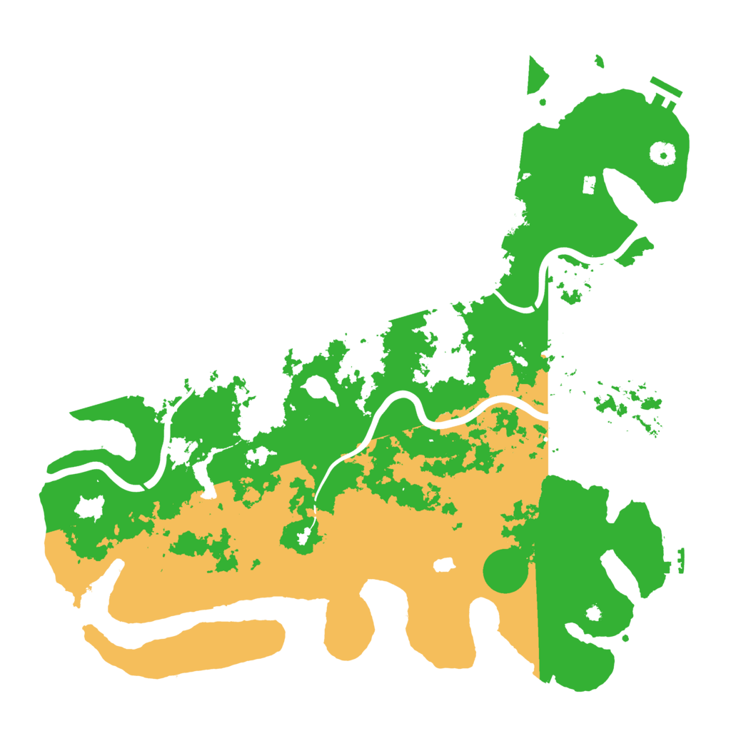 Biome Rust Map: Procedural Map, Size: 4350, Seed: 48