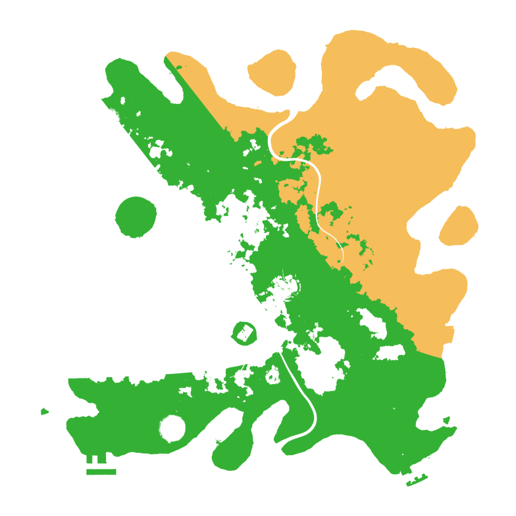 Biome Rust Map: Procedural Map, Size: 3500, Seed: 1613081081