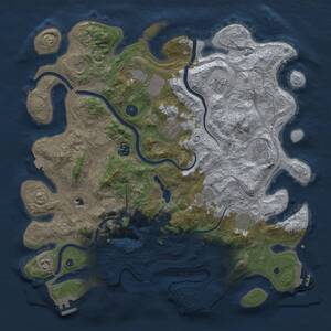 Thumbnail Rust Map: Procedural Map, Size: 4250, Seed: 1106102461, 16 Monuments