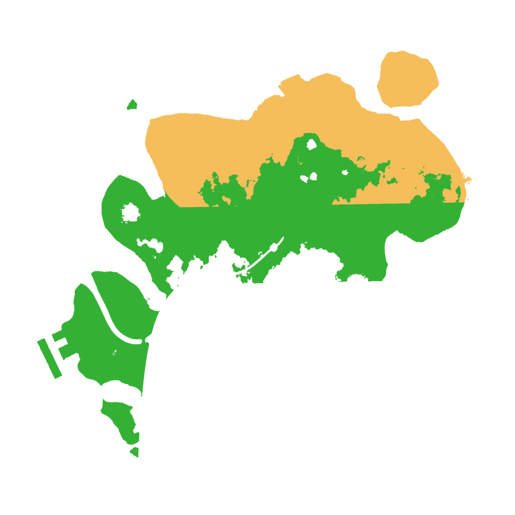 Biome Rust Map: Procedural Map, Size: 2500, Seed: 2100482871