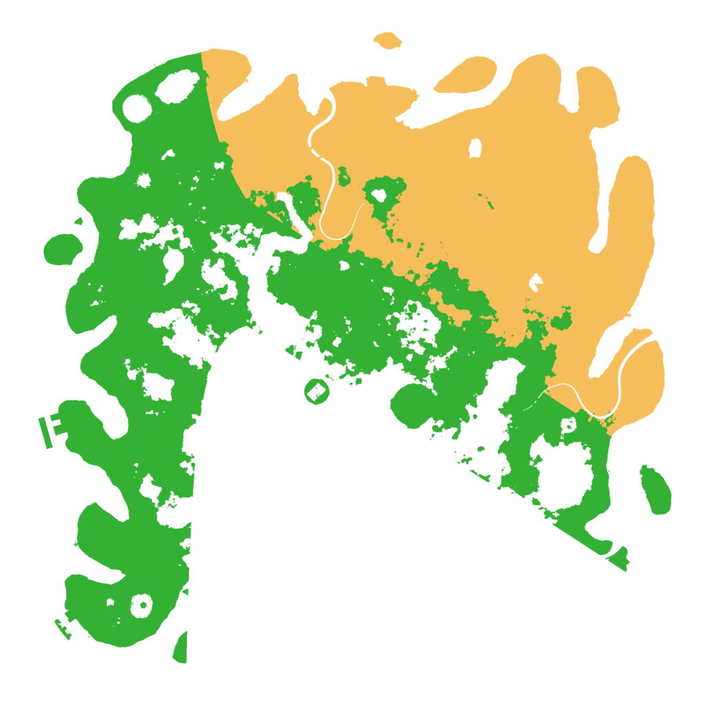 Biome Rust Map: Procedural Map, Size: 4500, Seed: 1064949596