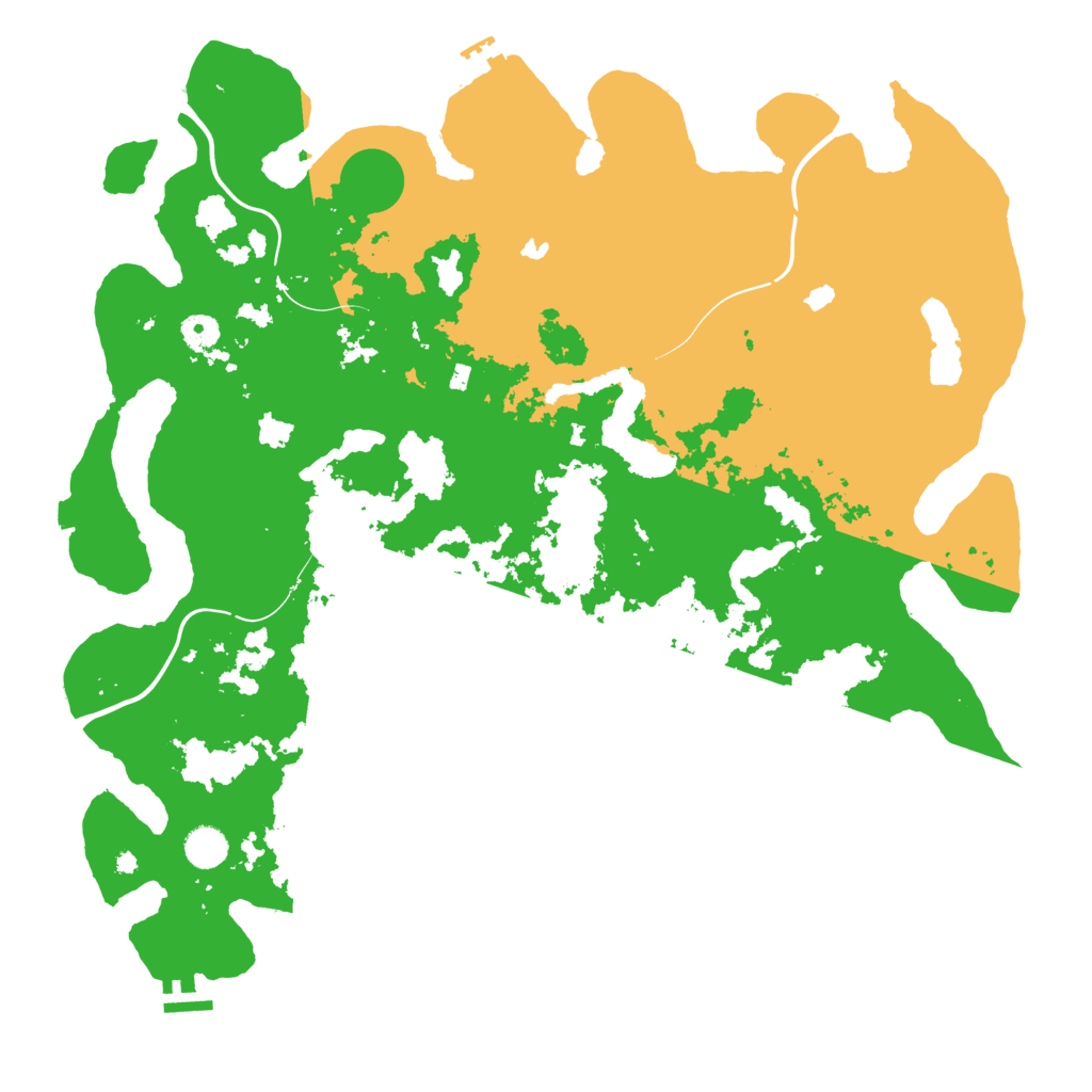 Biome Rust Map: Procedural Map, Size: 4500, Seed: 1341182718