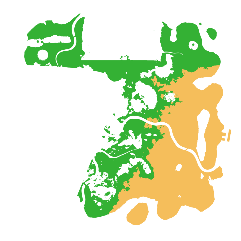 Biome Rust Map: Procedural Map, Size: 4000, Seed: 12447