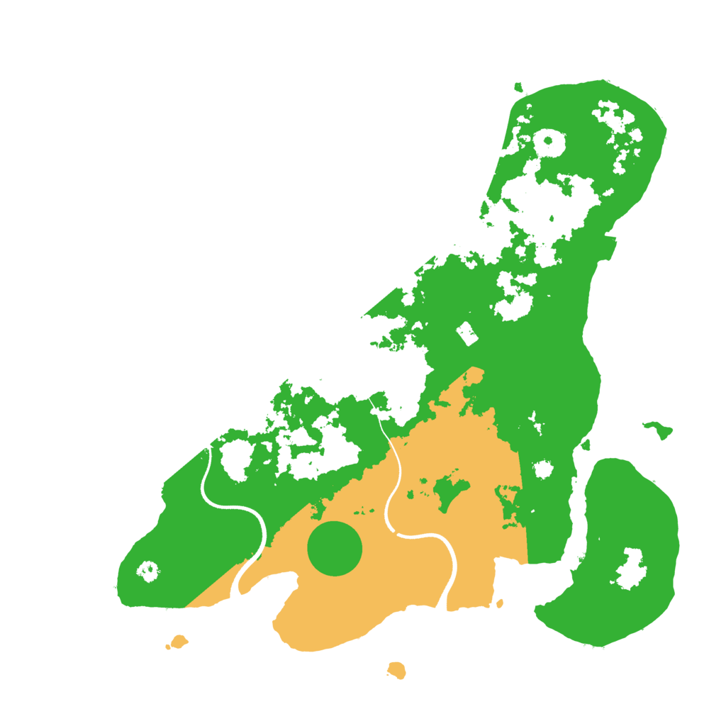 Biome Rust Map: Procedural Map, Size: 3500, Seed: 671958522