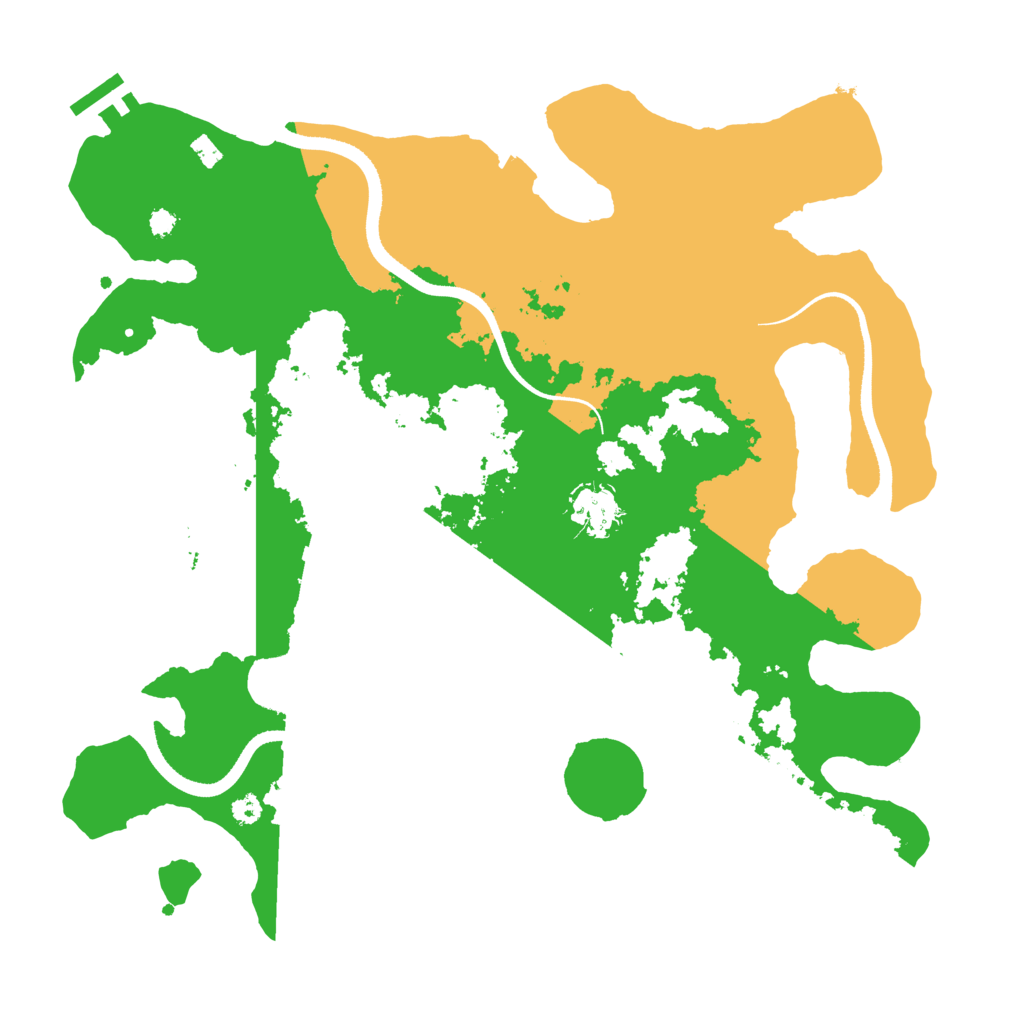 Biome Rust Map: Procedural Map, Size: 3500, Seed: 610116660