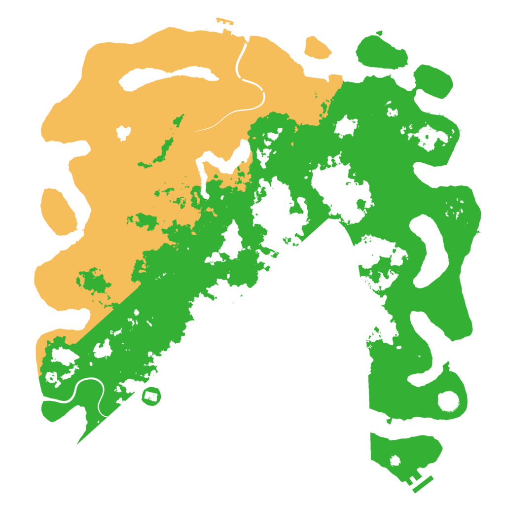 Biome Rust Map: Procedural Map, Size: 4300, Seed: 1923582660