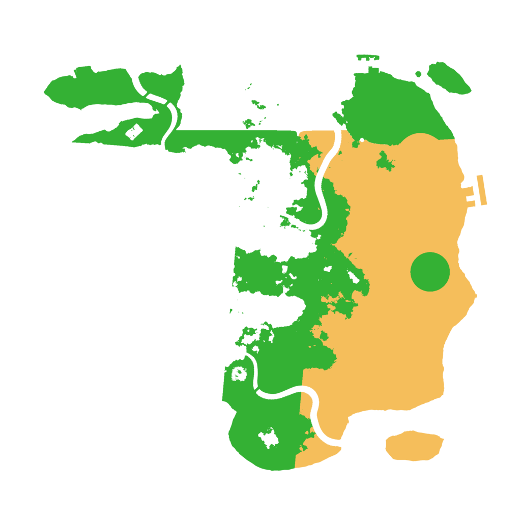Biome Rust Map: Procedural Map, Size: 3500, Seed: 815172222