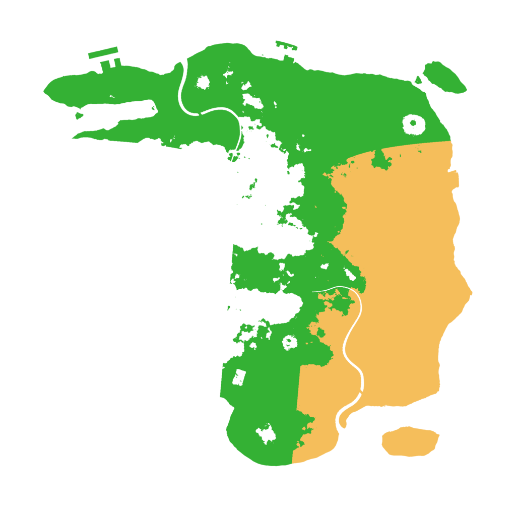 Biome Rust Map: Procedural Map, Size: 3500, Seed: 815172222